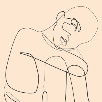 Fine Line Abstract Poster 2