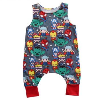 Super Heroes Baby Romper 1