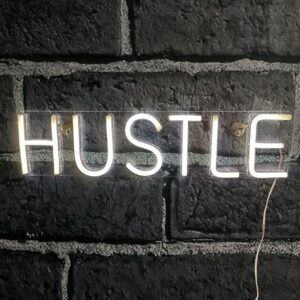 "HUSTLE" LED Neon Sign 3