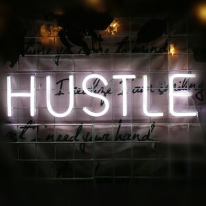 "HUSTLE" LED Neon Sign 1