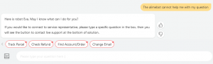 AliExpress Eva Chatbot - Talk to a real human