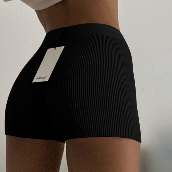 Knitted Bodycon Shorts 2