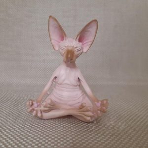 Buddha Sphynx Cat Figurine 2