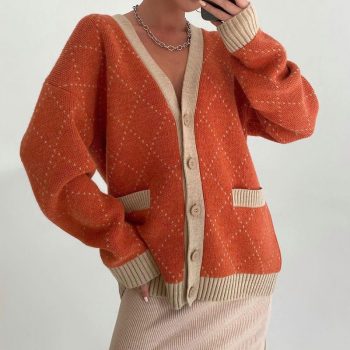 V Neck Cardigan 1