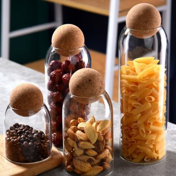 Glass Jars with Cork Lids 2