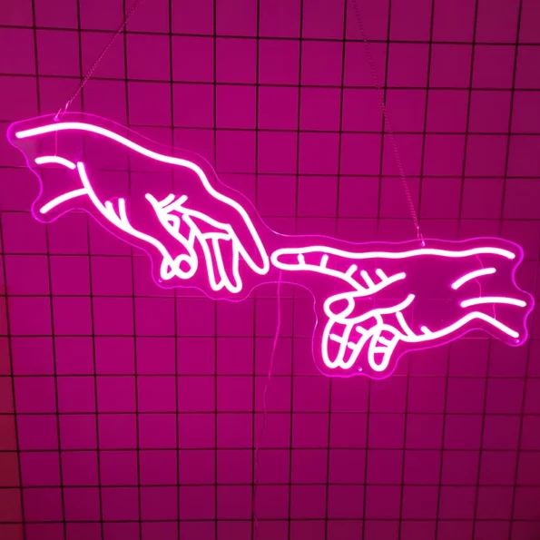 Hand of God Neon Sign 2