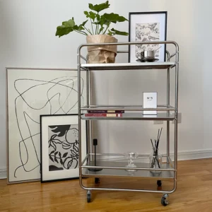 Rolling Metal Shelf 3